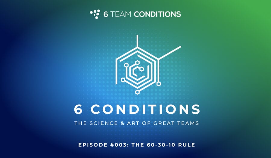 Episode #003: 60-30-10 Rule - Designing, Launching & Coaching Teams