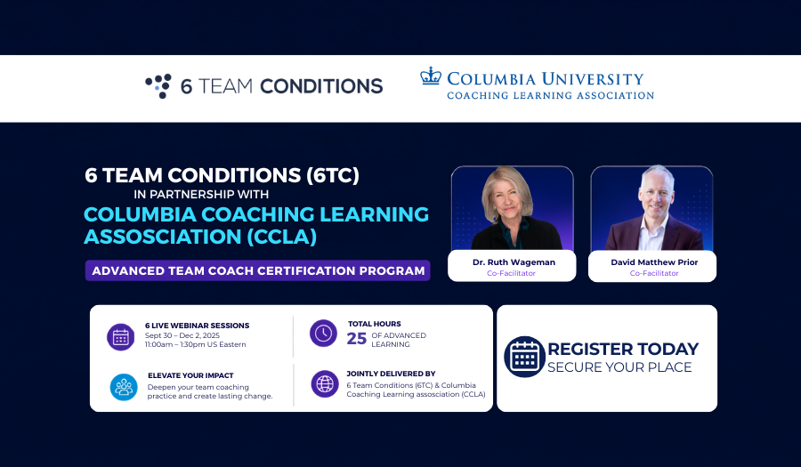 Advanced Team Coach Certification | 6 Team Conditions & CCLA