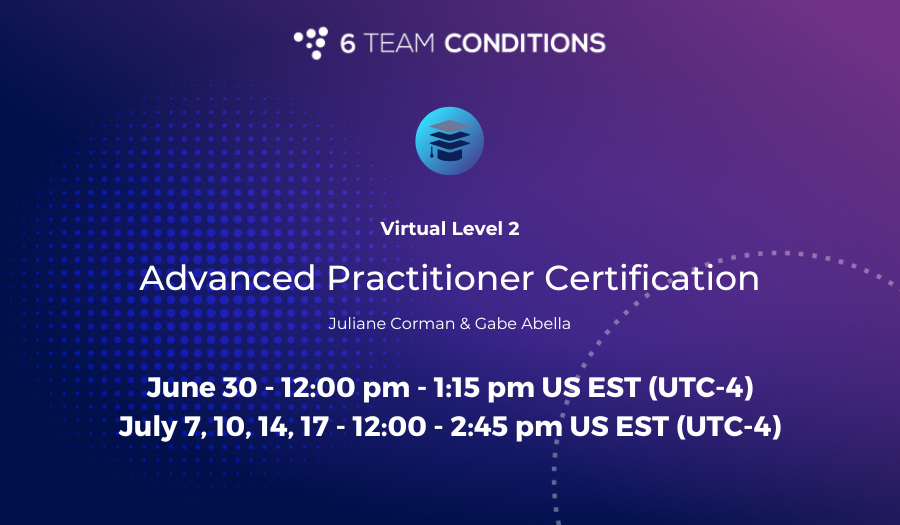 Virtual Advanced Practitioner Certification - July 2025 | 6TC